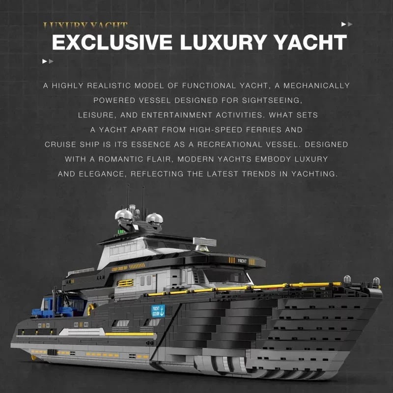 Reobrix 66103 Giant Luxury Yac - огляд і ціна Model Kit Yacht