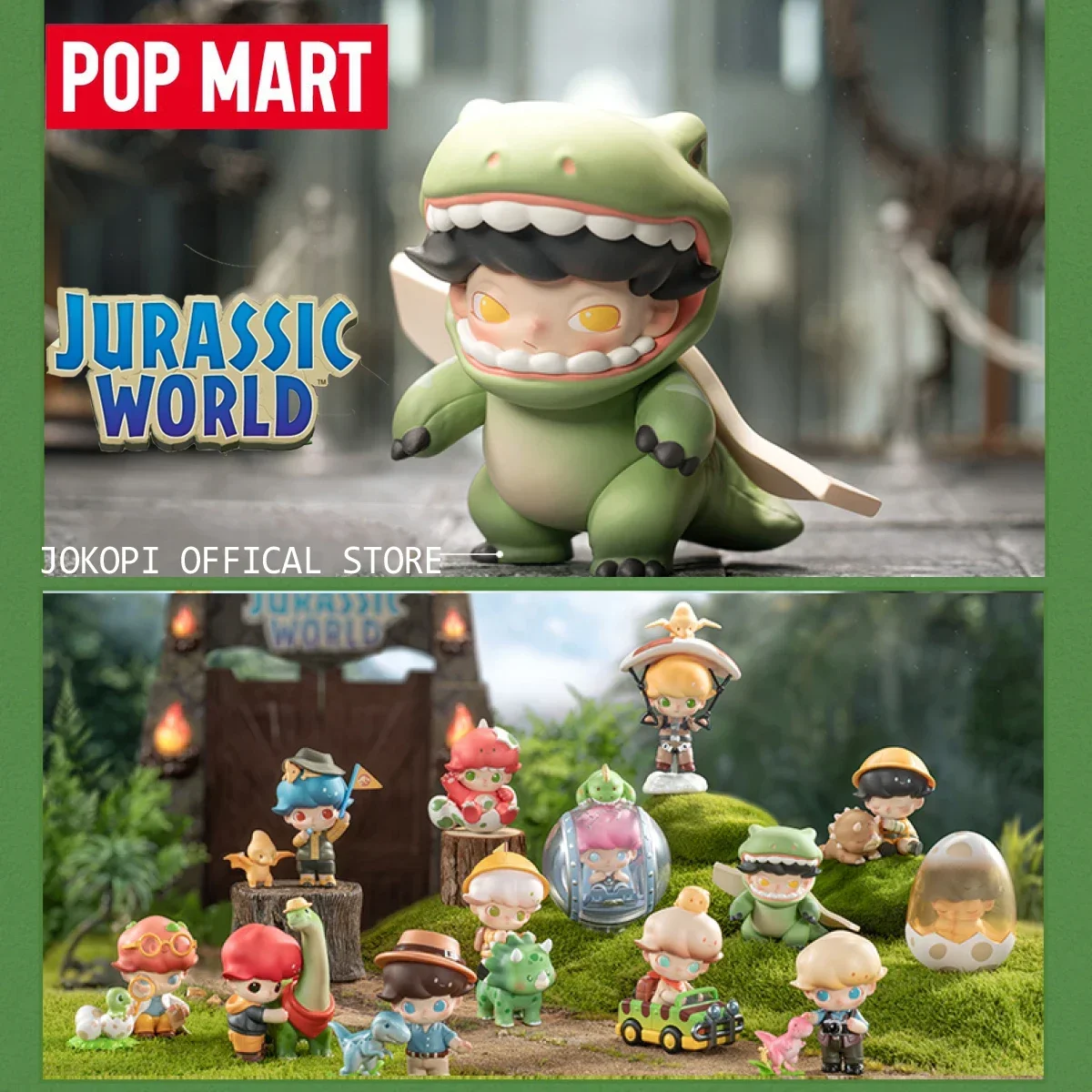 POP MART DIMOO Jurassic World  - огляд і ціна Model Kit Anime Girl